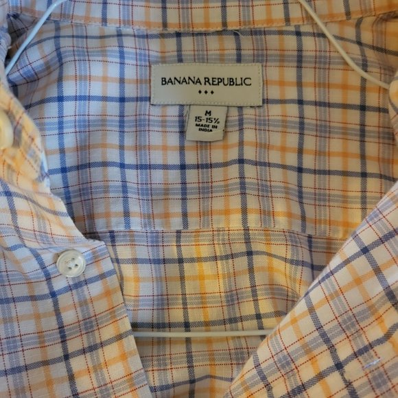 Banana Republic L/S Plaid Shirt (M) - Picture 3 of 5